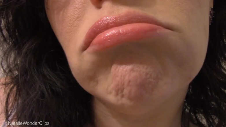 Natalie Wonder: Glossy lips so wet &amp; juicy - dirty talking lips tease