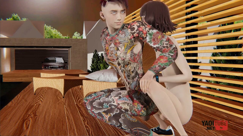 Yaoitube: Yaoi - хлопець з повністю татуйовим тілом відтраханий твоїм членом