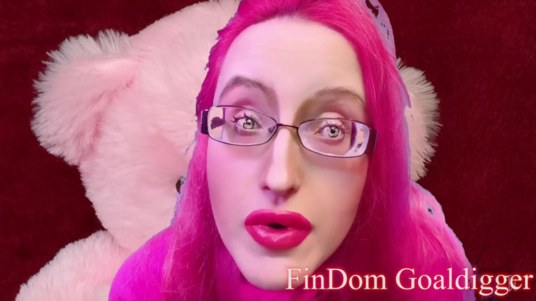FinDom Goaldigger: Sikilebilir pembe peluş oyuncak dönüşümü