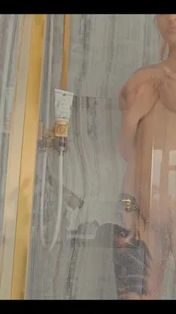 Quick Shower Before the Scene Starts....