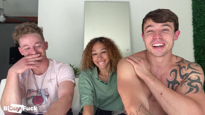 Bi Guys Fuck: MMF เย็ดร้อนแรง Kane Hardy & Jeremy Barker สลับกันขย่ม!