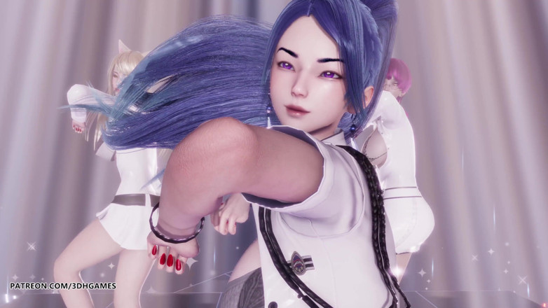 3D-Hentai Games: [MMD] Momoland - Baam Ahri Kaisa Evelynn sexy striptease League of...
