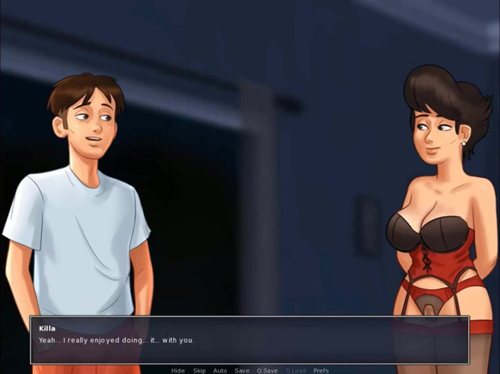 Cartoon Play: Saga de vară, partea 202 - matură sexy cu tuns în corset roșu