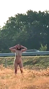 Humiliation of the Slave Girl Tich - Showing Her Pussy and Tits