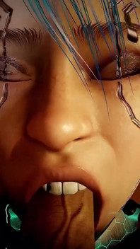Face Fucking a Sexy Robot Girl