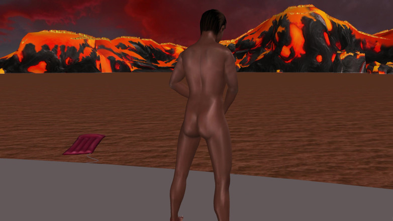 LustMen: Porno animat 3d gay - bărbat negru solo care își scutură pula