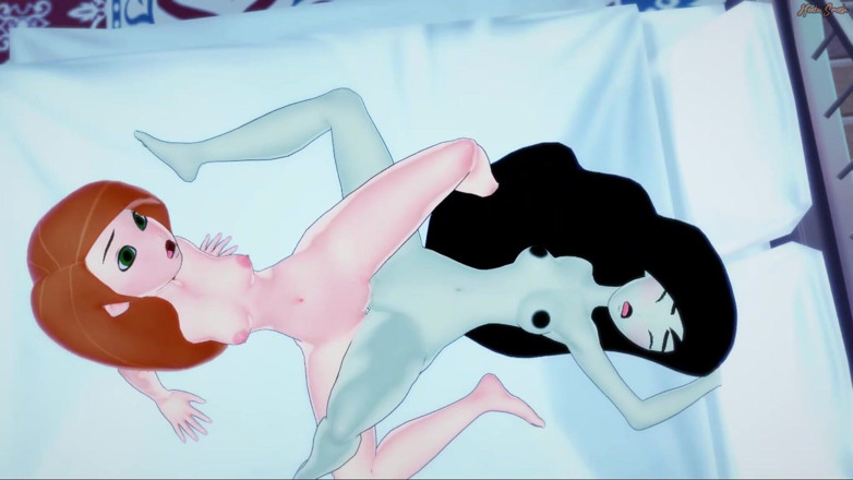 Hentai Smash: Kim Possible eating Sheego's pussy before they scissor - Kim Possible...