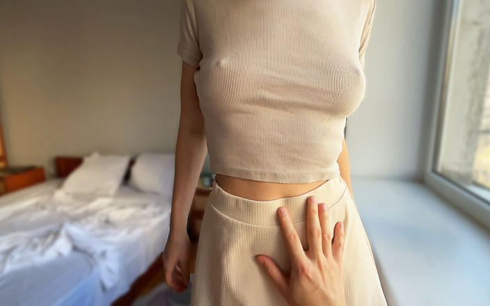 wowlove: Stepsister Helps Stepbrother Cum Quickly in Her Panties Before College