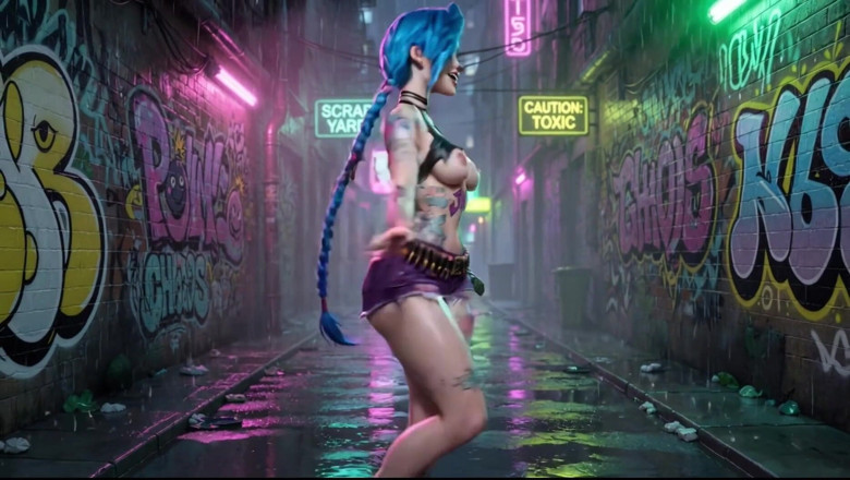 Ianimedia: Jinx Wet Tease Compilation Big Tits and Ahegao Full
