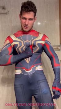 Gay Spiderman with a Cum Surprise