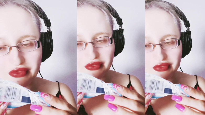 FinDom Goaldigger: Asmr甜蜜的巧克力吃 - asmr，眼镜，巨人，口红，大嘴唇，mough，食物，脸恋物癖，长指甲