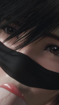 Yuffie Final Fantasy 7 - Mokrá nedbalá služba kouření [pouze maska verze 4K]
