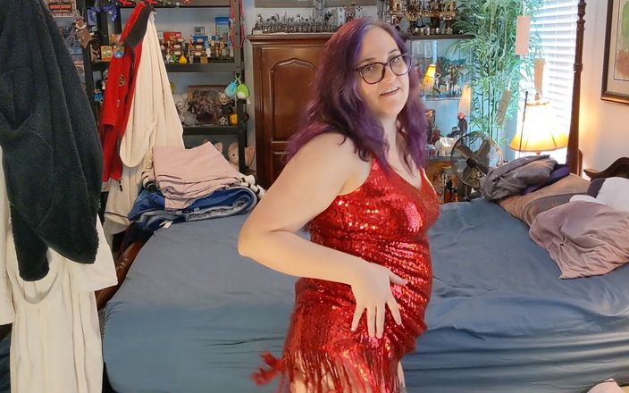 Always Fun No Pants: Sexy manželka tančí a svléká se v červených šatech!
