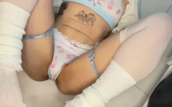 Soft Vulgar: Cute Petite Teen in White Panties