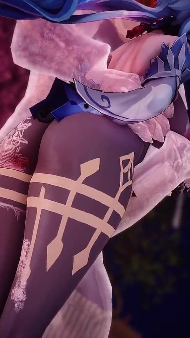 NSFWOtaku: Impak Genshin - Kongkek raksasa panas Ganyu Miang - Animasi Hentai 3d