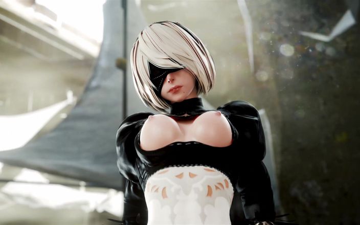 Velvixian 3D: 2b Riding and Creampied by a Big Cock