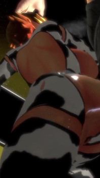 Anime koflicka dunkade hårt mot buret