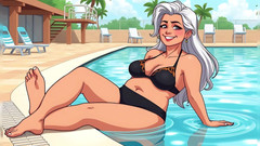 AI Porn: Kreslené Bikiny Zralé (nahé)