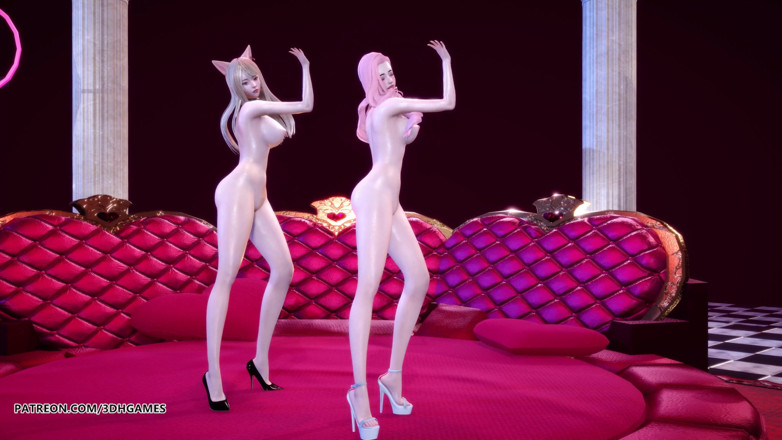 3D-Hentai Games: [MMD] Chaness - SeSeSe Sexy Naked Dance Ahri Seraphine League of...