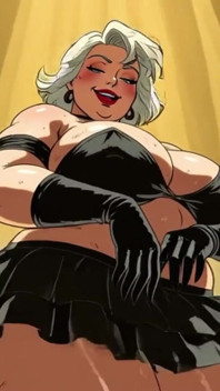 Ai Cartoon BBW Dancing Women Clips