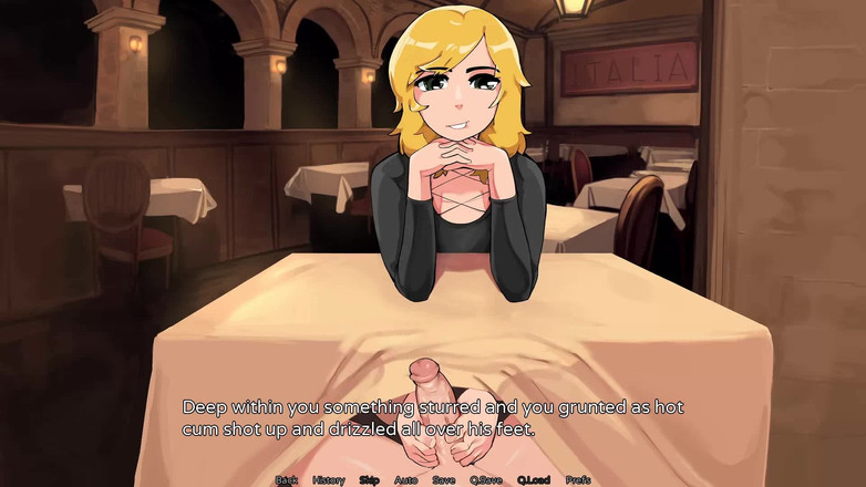 Futavision: Hazelnut Latte: Footjob Berisiko sudut pandangan pertama oleh blonde Trans...