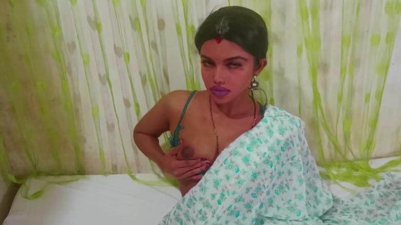 Priyanka_David: 穿着纱丽服的性感印度哥的单人表演