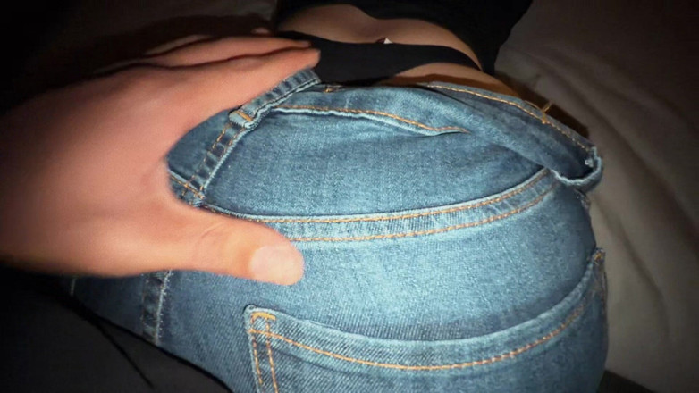Secret Latina: Tight Jeans - Dry Humping My Roommate’s Big Ass