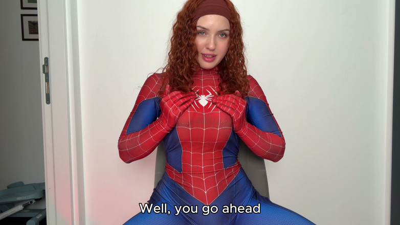 Honey Sasha: JOI Spider-girl Curvy Mary Jane Begs You to Cum on...