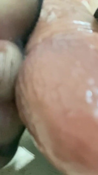 Foot Fetish Foot Job by MILF Crossdressing Madison CD as She Tries to Squirt Out of Her Little Clit Cock
