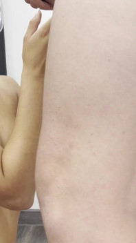 The Dick Disappears Into Her Cheek Again