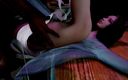 Soi Hentai: Супер красотка Ахри Лол трахается с большим черным членом - 3D анимация v588