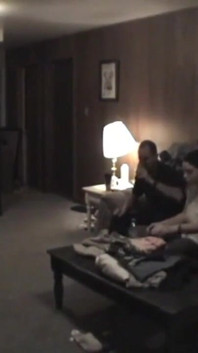 Big tit milf fucks in a dark room away from her boyfriend