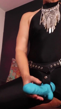 Helena Locke Wants You to Suck Her Big Blue Cock