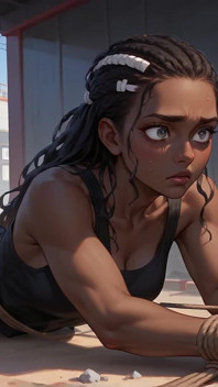 Si cantik kulit hitam dengan rambut yang aduhai lagi asik pria kulit hitam sampai muncrat berjemur!