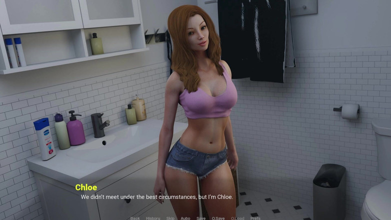 3D Cartoon Porn: Pryč z domova - Chloe dává Liam parní kouření v koupelně