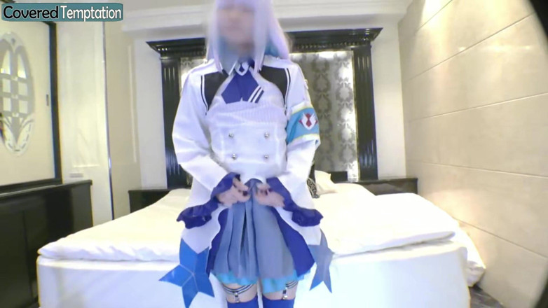 Asian happy ending: Cosplay Moment väcker blyg spänning som en smal nykomling utforskar...