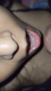 Beautiful Indian GF Huge Cum on Her Mouth in Her 21st Birthday