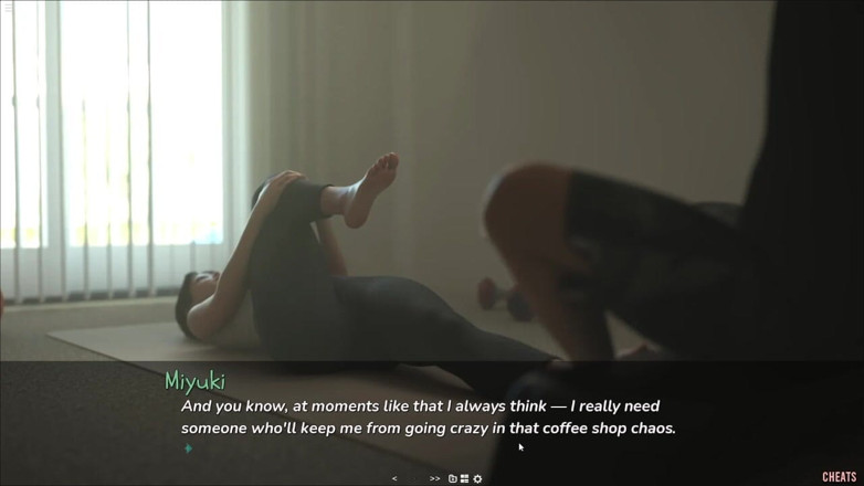 Future Money Man: Japon üvey anne yoga yapıyor ve göğüslerini gösteriyor