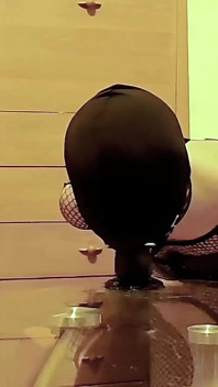 Cock Hole Is Open for Customers - Ring Gagged Cock Slut Rides Again