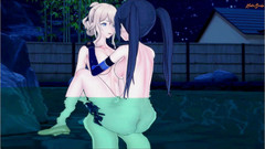 Hentai Smash: Futa Jean zjada cipkę przed pieprzeniem Mona pieska ze swoim...