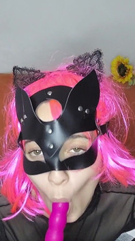 My Natural, Big Tits Are Throbbing! Pussy Mask on, I'm Pleasuring Myself