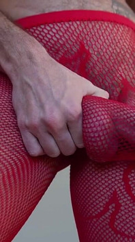 Harry_jen Fetish Cotty Gay V Síťovaných Punčochách
