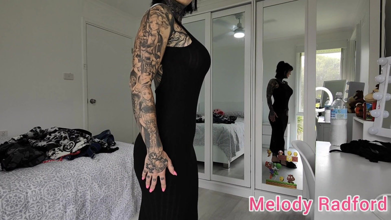 Melody Radford: Lenjerie neagră și colanți la sală încearcă Haul Melody Radford Onlyfans