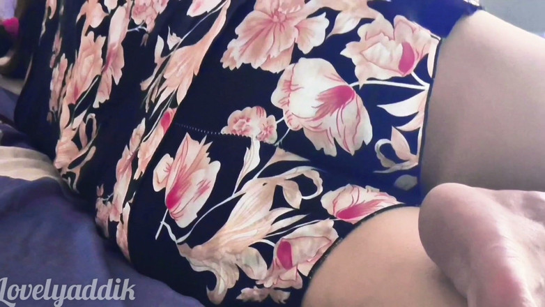 Lovelyaddik: Desi Aunty No Panty on Bed with Beautiful Dress. Desi...