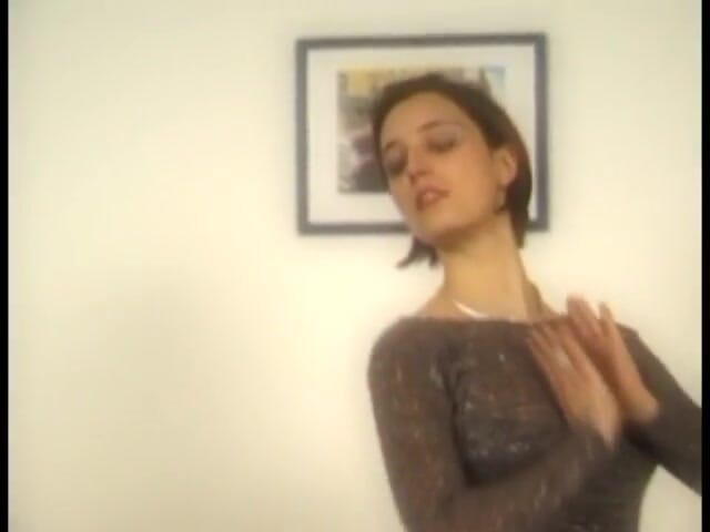 Lucky Cooch: Big titted brunette in an awesome solo action