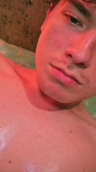 POV Twink Edging Oil honění s Post Cum Play Camilo Brown honění Emmanuel Kokichi