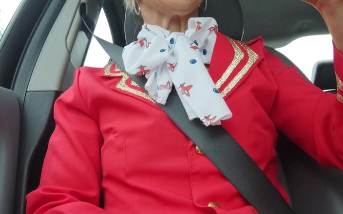 Serenexx: Stewardess Taxi Masturbation - Cosplay - Serenexx