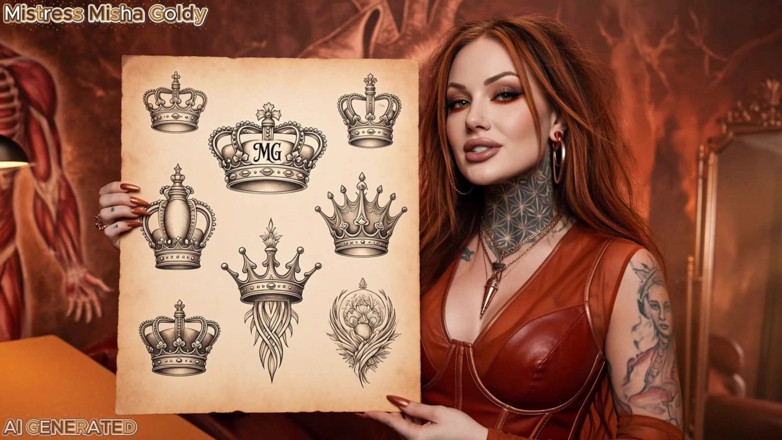 Goddess Misha Goldy: ทุกนิ้วของคุณได้รับหมึกของฉัน รอยสักทุกตัวเป็นชื่อของฉันที่เขียนไว้ที่คุณไม่สามารถลบได้