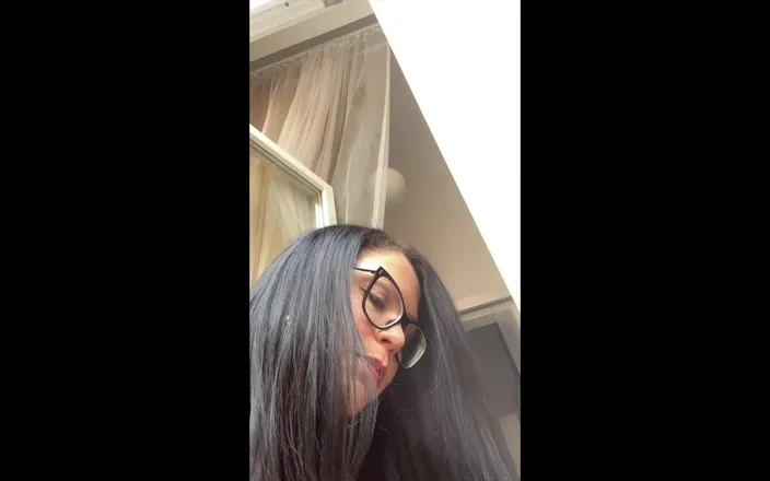 Shione Cooper: Smoking in Window Na Selfie with Katrina