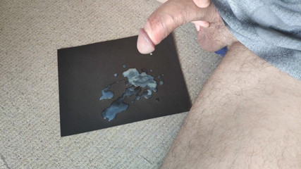 Curved One: Slapped the cum out of cock